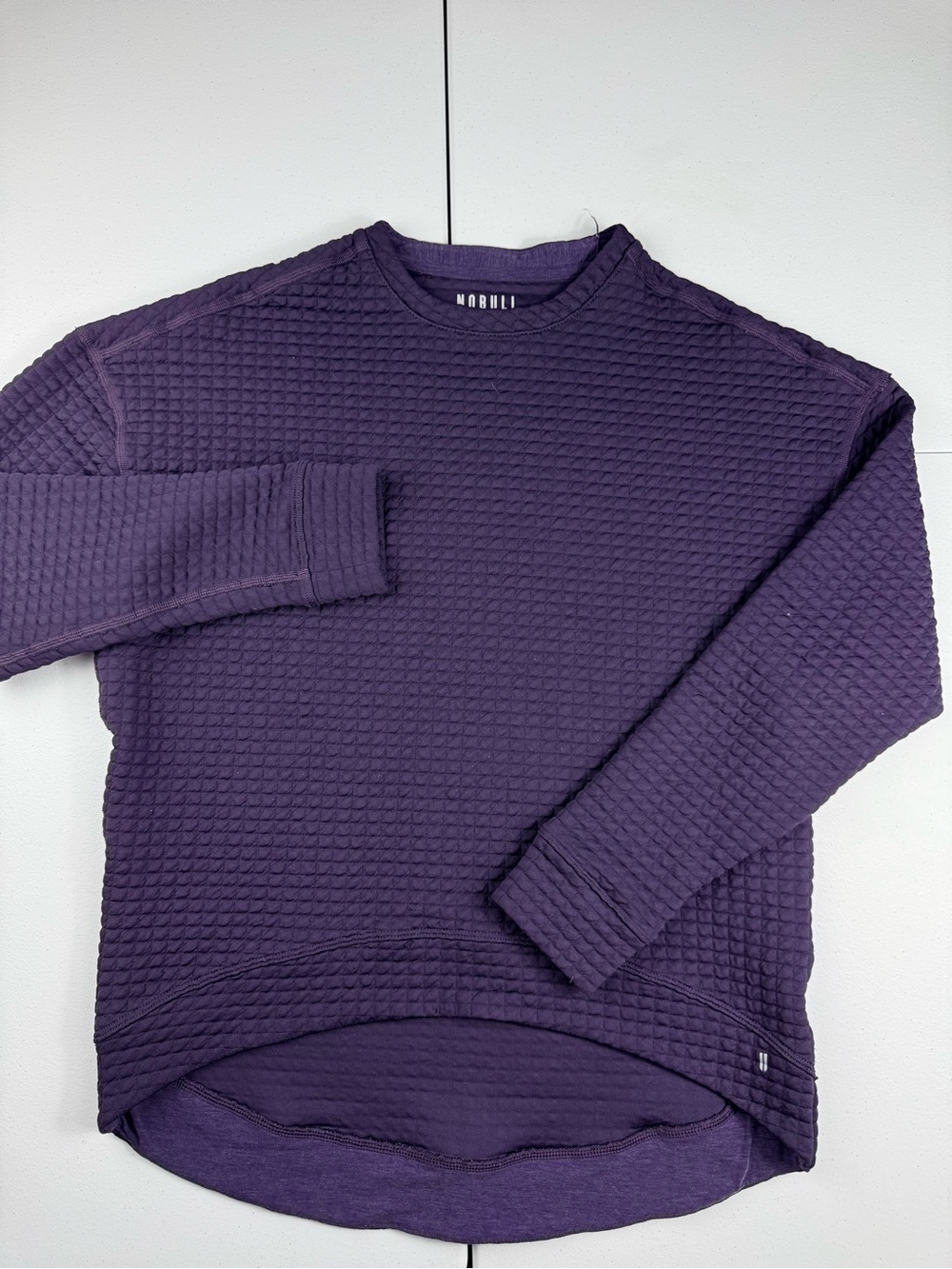 Nobull Men’s Textured Crewneck Sweater - Purple